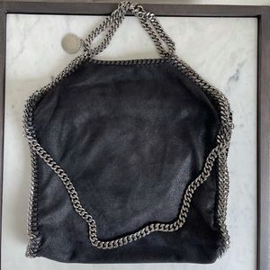 Stella McCartney Falabella foldover tote, Black